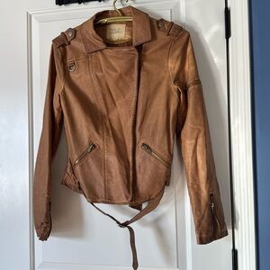 Thread & Supply faux leather moto jacket